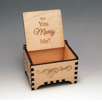 Personalised Laser Cut Small Wooden Gift Box