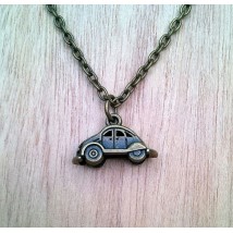 Vintage Antique Bronze Beetle Pendant