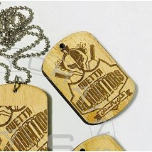 PSL Themed Quetta Gladiators-Laser engraved Wooden Pendant