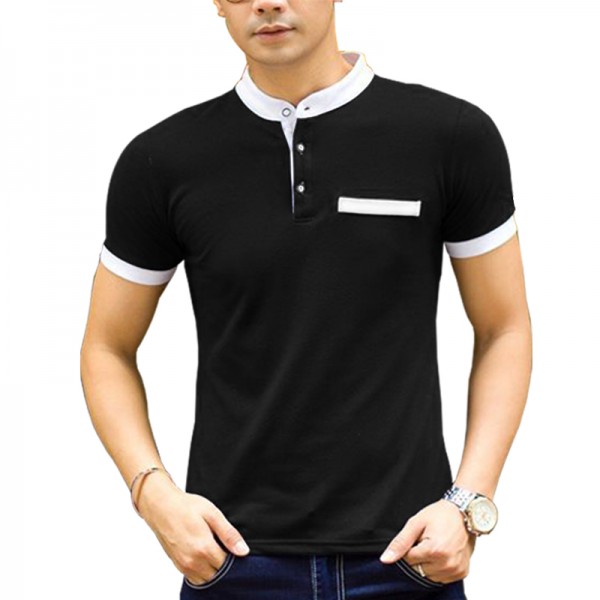 stand up collar t shirt