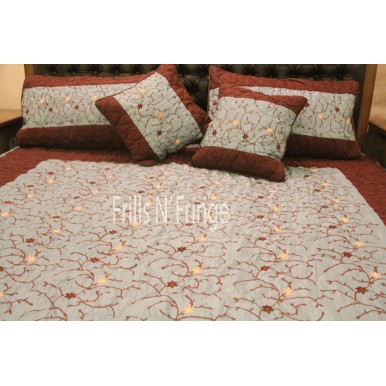 High Quality Silk Embroidered Bedspread 002