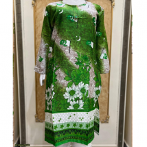 14 August 1 Pc Women Stitched Lawn Printed Shirt.