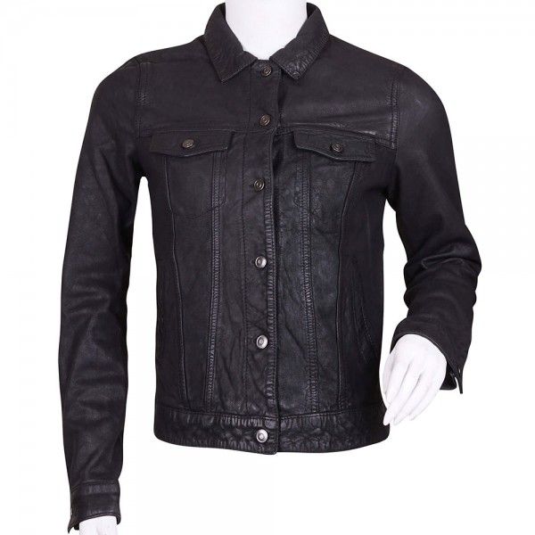 Leather Jacket For Men Black New Style Leather Jacket - Buyon.pk