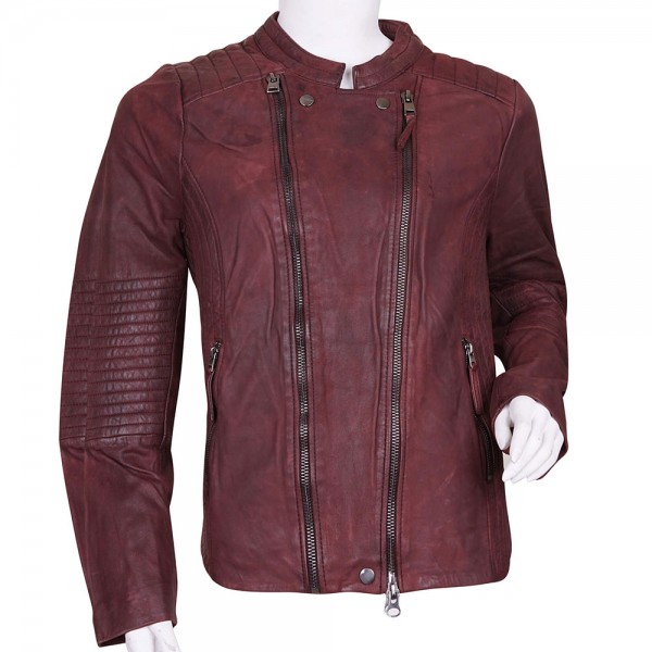 Zip Up Leather Jacket for Men's