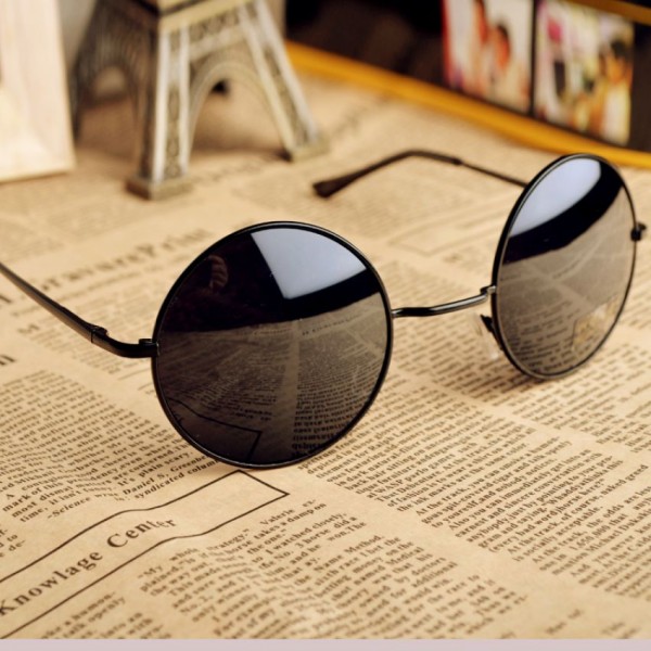 round shape black sunglasses