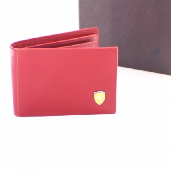 Ferrari Red Leather Wallet - Buyon.pk