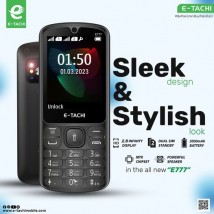 Etachi E777, 2.8 Inch Big Display, Dual sim, 3000mAH Big Battery, dengue mosquito torch light, Audio & Video Player, Auto Call recording, Reject Unkown callers,Wireless FM radio, Bluetooth & Bluetooth Dailer, PTA Approved, 1 Year Brand warranty