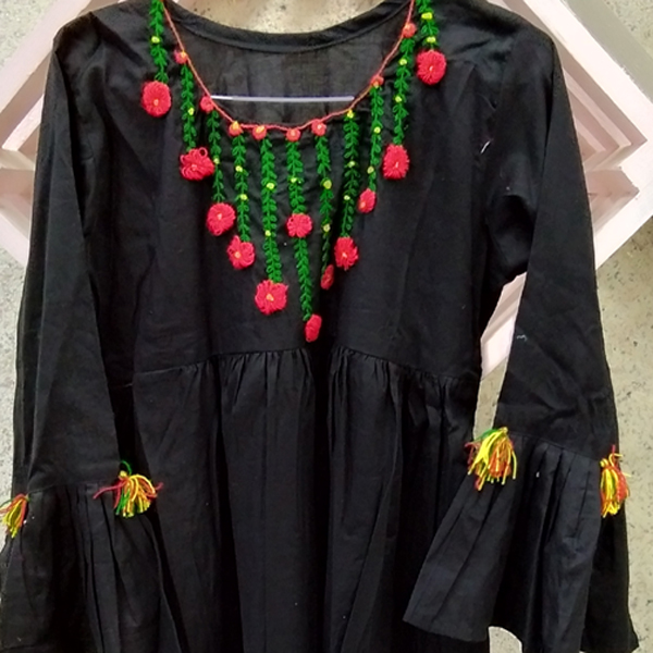 embroidered frock
