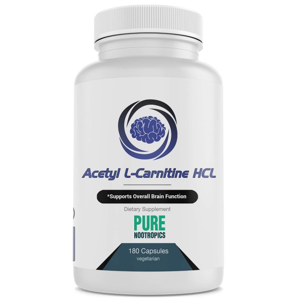 Acetyl LCarnitine HCL Dietary Supplement 180 Vegetarian Capsules