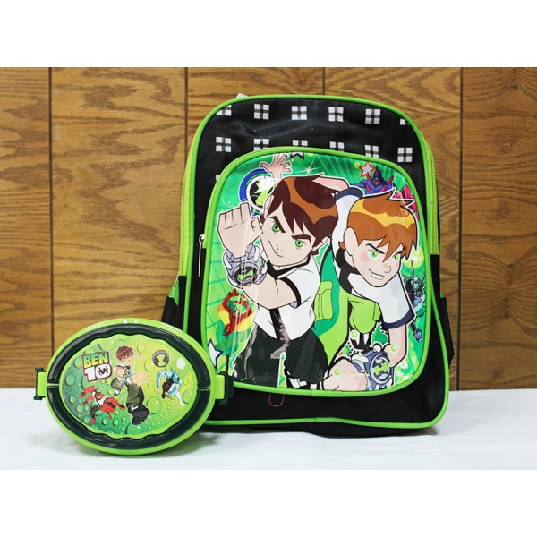 ben 10 school bag and lunch box