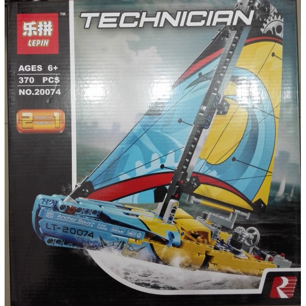 370pcs 2-in-1 Yacht Lego Blocks for Kids