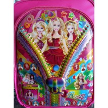 Excellent Quality 3D Barbie Cartoon Character School Bag for Primary Level Girls