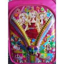 Excellent Quality 3D Barbie Cartoon Character School Bag for Primary Level Girls