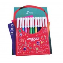 High Quality Pack of 12-pcs Tempo/Piano Marker Colour Set for Kids 