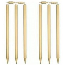 Excellent Quality Tennis Cricket Bat With Wooden Cricket Wickets - Set of 6 & 3 Tennis Balls
