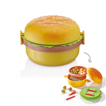 High Quality Yellow Hamburger Lunch Box for Kids