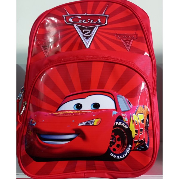 McQueen Racing Cars High Quality Cartoon Character School Bag for Primary  Level Kids 