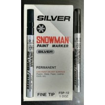 Snowman Silver Paint Marker