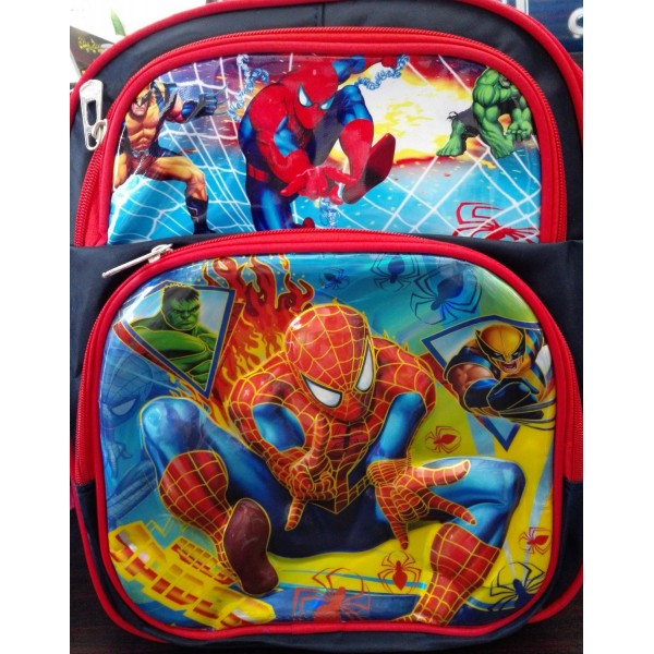 Spiderman 3D-Cartoon Character School Bag for Primary Level/Grade Kids from  1 to 5 