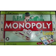 Super Excellent Quality 2-in-1 Monopoly + Ludo Board Games