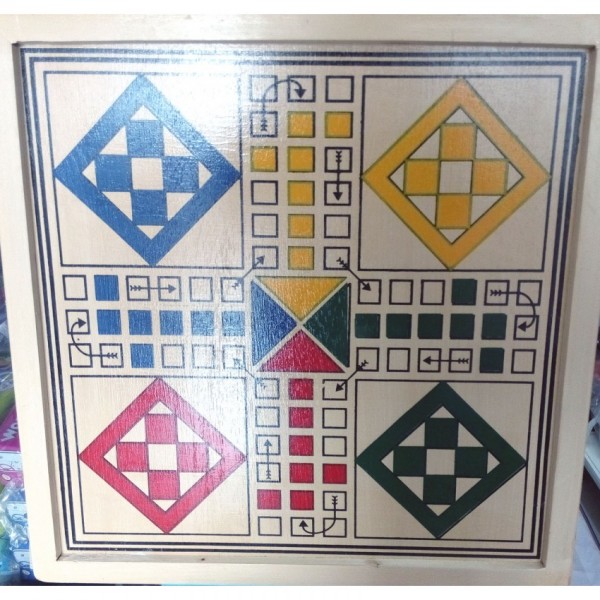 High Quality Large size 4-player Wooden Ludo