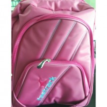 Fastrack Pink and Purple Super Quality Fabric School Bag