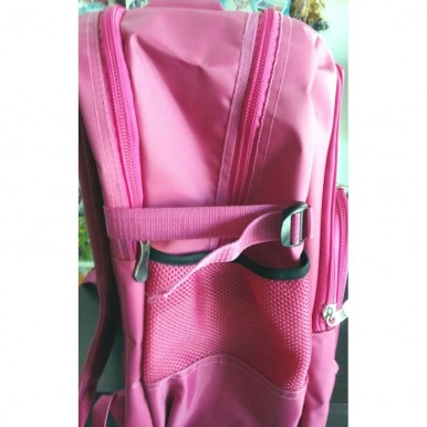 Fastrack Pink and Purple Super Quality Fabric School Bag