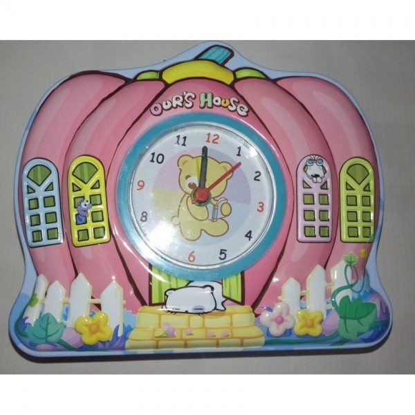House shape clock with Money Box for Kids