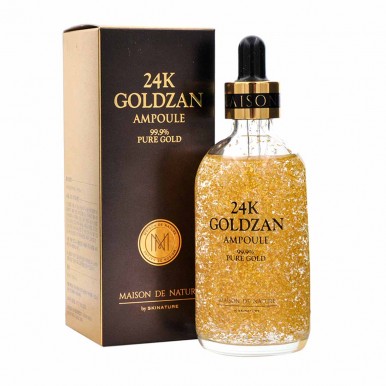 Best anti aging Original Korean 24k Goldzen ampoule serum - 24k goldzan ampoule serum for glowing skin care - 100ml