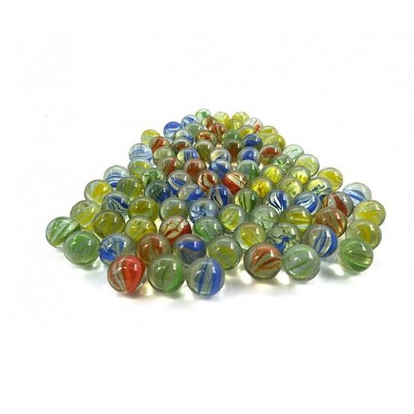 Pack of 50 Glass Decorative Marbles Bead Multicolour Buyon.pk