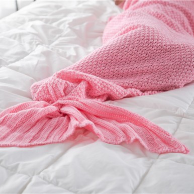 Summer Mermaid Super Soft Blanket - Pink 