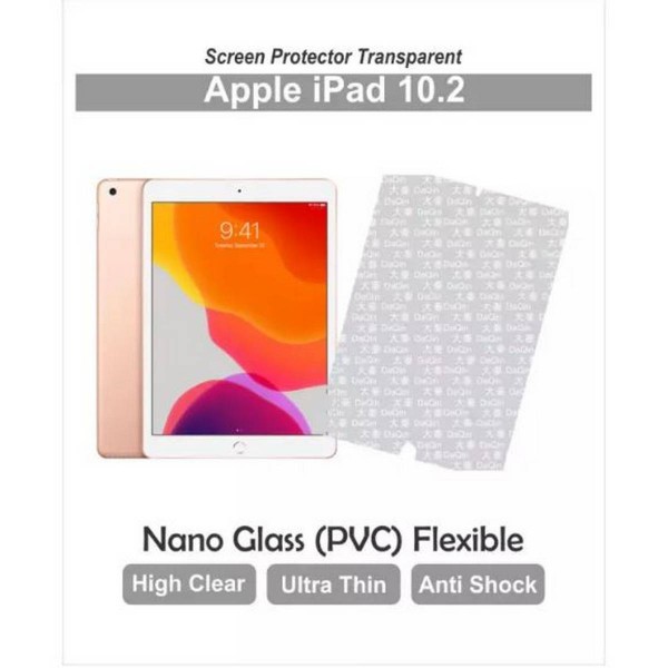 Apple iPad 10.2 Screen Protector Nano Glass Flexible PVC Transparent