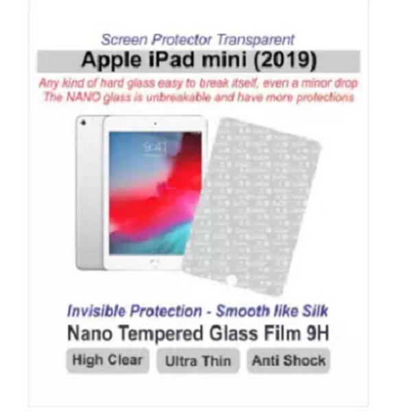 Apple iPad mini Screen protector Best material Nano Glass Buyon.pk