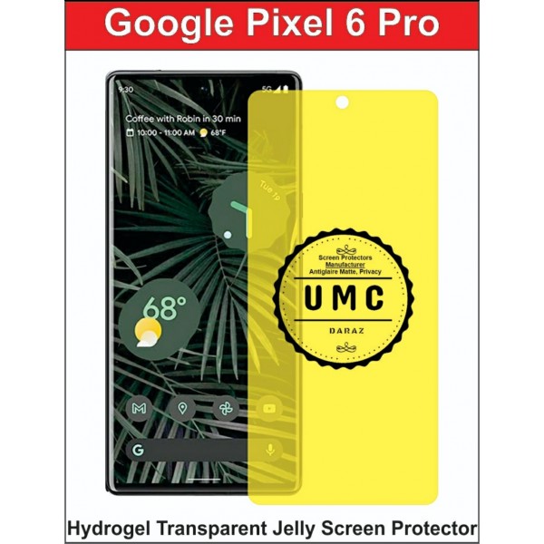 Google Pixel 6 Pro Screen Protector Hydrogel Clear Jelly Buyon.pk