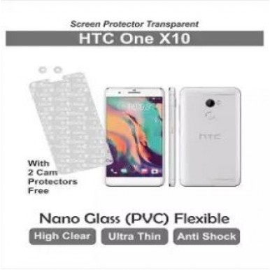 HTC One X10 - Screen Protector with two back cam lens protectors