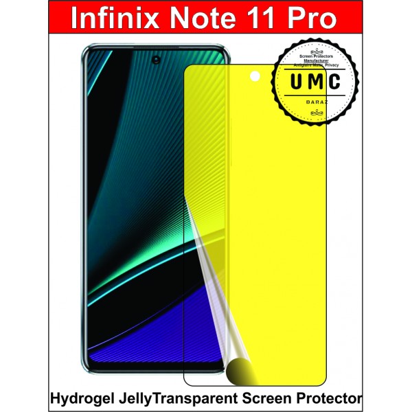 Infinix Note 11 Pro Screen Protector Hydrogel Jelly Clear Buyon.pk
