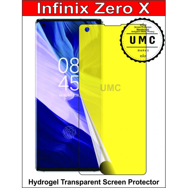 Infinix Zero X Screen Protector Hydrogel Jelly Clear Buyon.pk