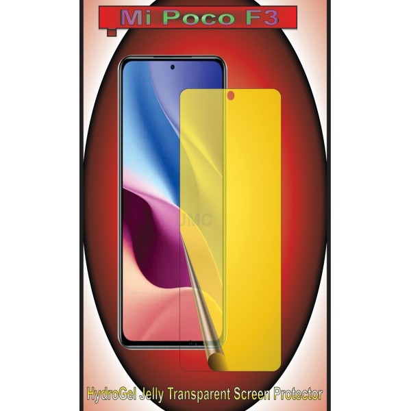 Mi Poco F3 Screen Protector Hydrogel Jelly Clear Buyon.pk