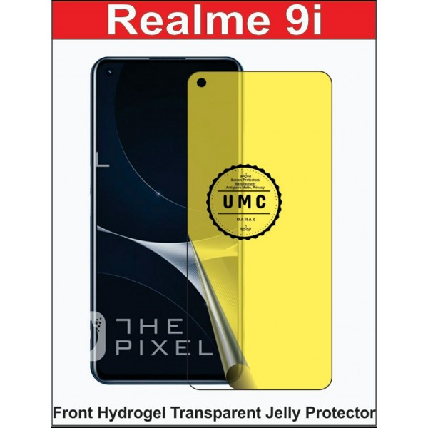 Realme_9i Screen Protector Hydrogel Jelly Clear Buyon.pk
