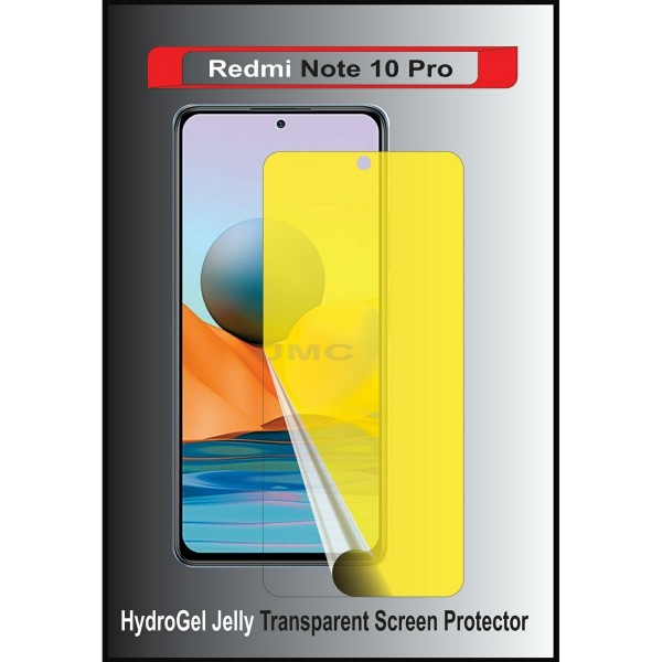 Redmi Note 10 Pro Screen Protector Hydrogel Jelly Clear Buyon.pk