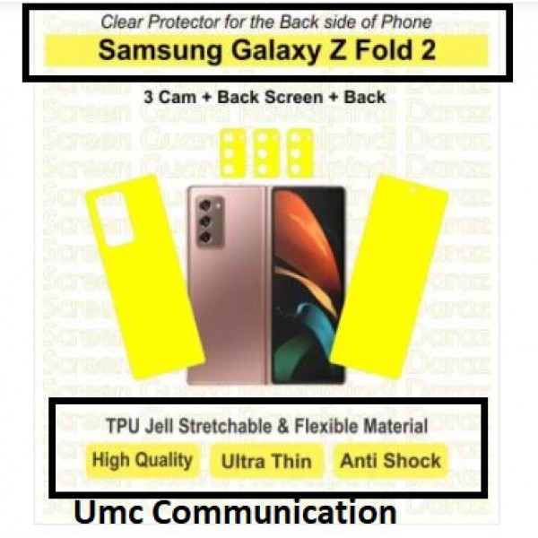 Samsung Galaxy Z Fold 2 Screen protectors Back screen + Back + 3