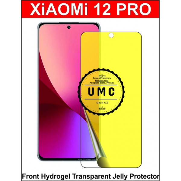 Xiaomi 12 Pro Screen Protector Hydrogel Jelly Clear Buyon.pk