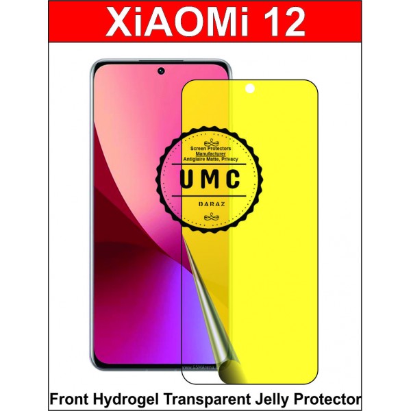 Xiaomi 12 Screen Protector Hydrogel Jelly Clear Buyon.pk