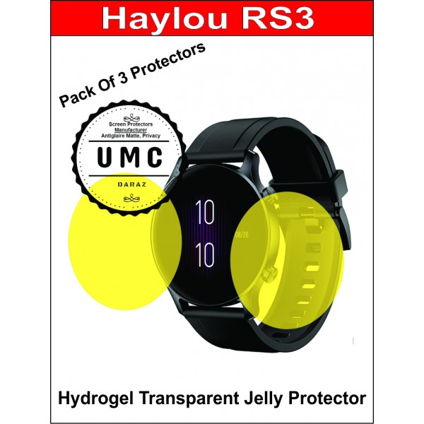 Haylou Rs3 Screen Protector Jelly Transparent Clear Pack Of 3 Buyon.pk