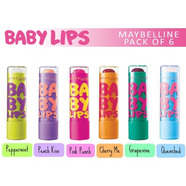 Pack of 6 Baby Lips by Maybelline New York A32 Buyon.pk