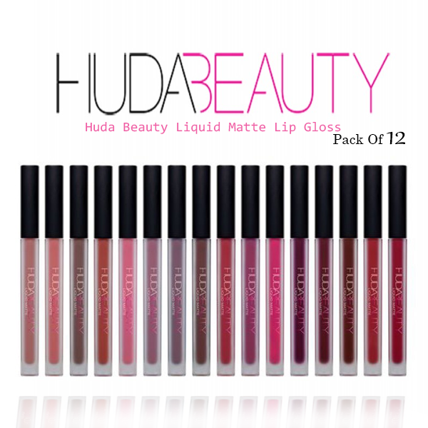 huda beauty matte liquid lipstick set of 12