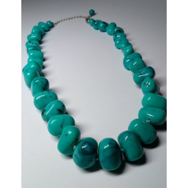BLUE STONE NECKLACE Buyon.pk