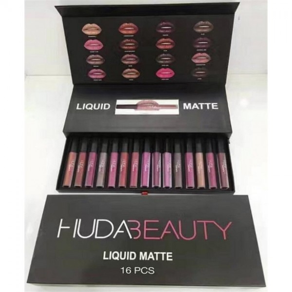 huda beauty lipstick set 16