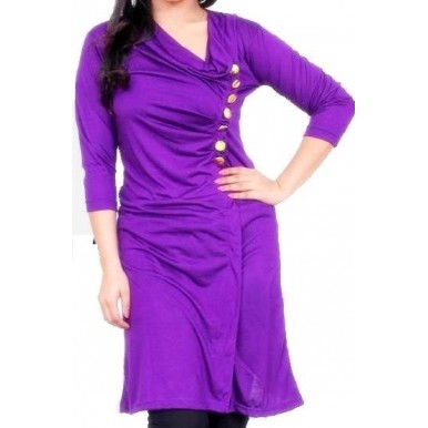 Discover 194+ long one side cut kurti