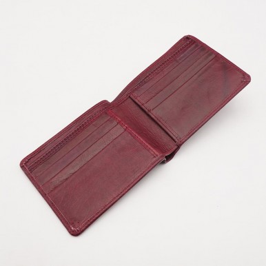 Maroon Leather Wallet